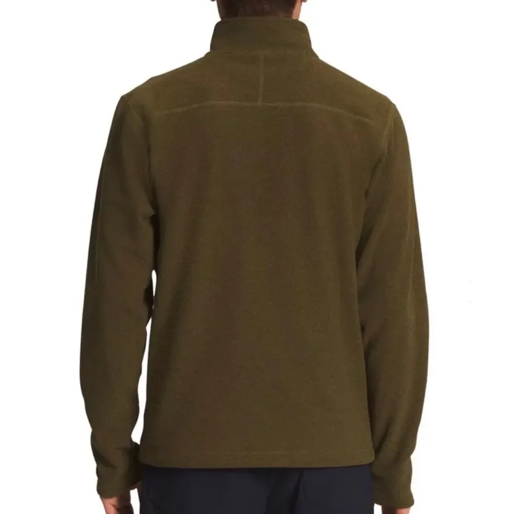 The North Face Men’s Textured Cap Rock 1/4 Zip Fleece Green Sweater Jacket XL